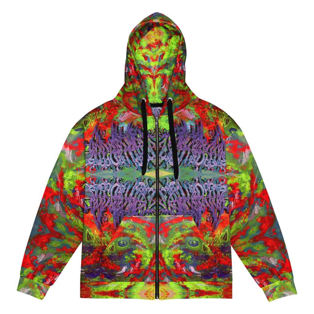 Limited Edition All-Over Print Metal Head Space Zip Hoodie • Cut-and-Sew Construction • Premium Sublimation Print • Limited to 20 Pieces Worldwide